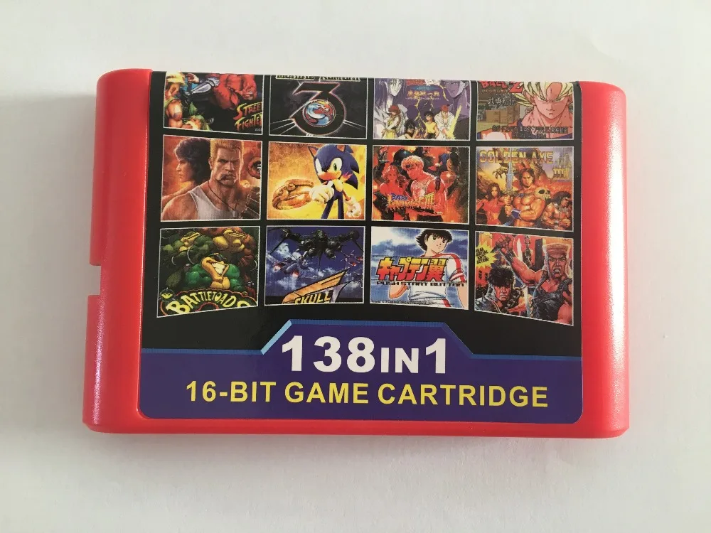 Лучший 138 в 1 игровой картридж 16 бит MD игровая карта для sega Mega Drive для оригинальной консоли и других