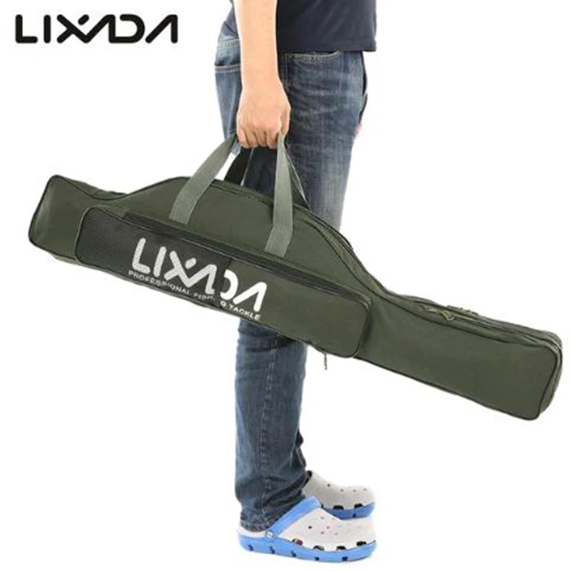 Lixada 100/130/150 см мешок рыболовной удочки для рыбалки Оксфорд Ткань Складная штанга