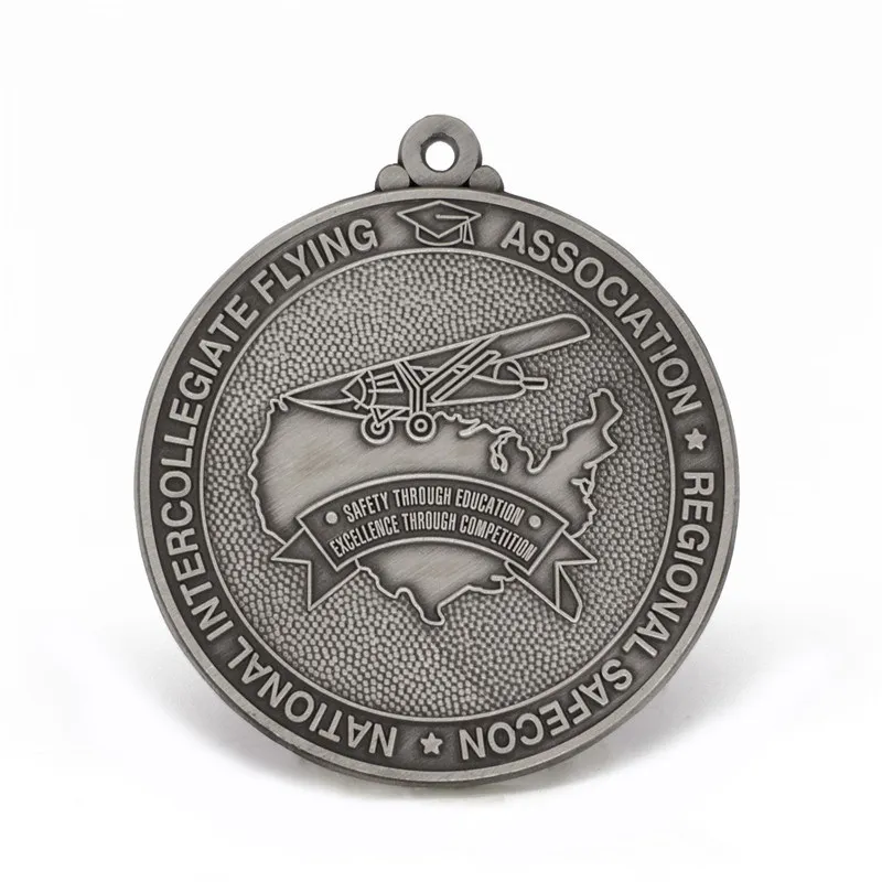 

Cheap Antique Silver medal low price custom Memory Souvenir Old Medal hot sales new Enamel Epoxy medal