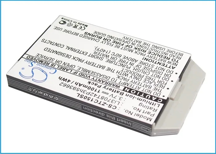 Cameron Sino 1100mAh батарея Li3708T42P3h593662 для ZTE/Telstra C150 C200 C220 C230 C600 C610 C620 E150 GC01 M60|cameron sino|battery for