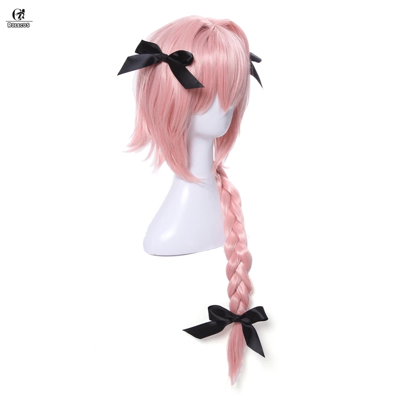 ROLECOS Fate Apocrypha Косплей головной убор Astolfo Game Cosplay FGO Hair 75 см розовый термостойкий