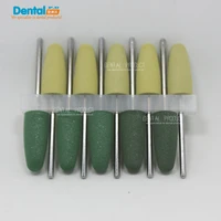 1set10pcs dental silicone polishers resin base acrylic polishing burs 2 35mm