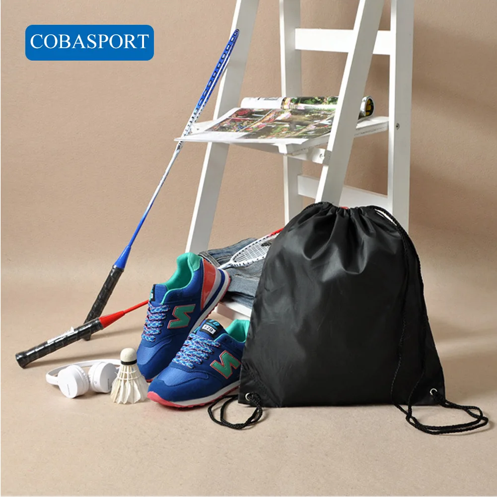 COBASPORT Водонепроницаемый двойной сумка Drawstring Оксфорд рюкзак для обуви одежда