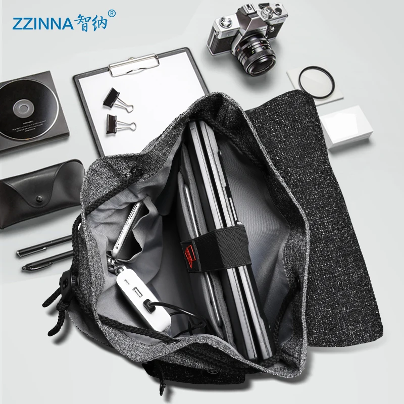 ZZINNA многофункциональный рюкзак с USB-зарядкой для ноутбука 15 6 дюймов женская