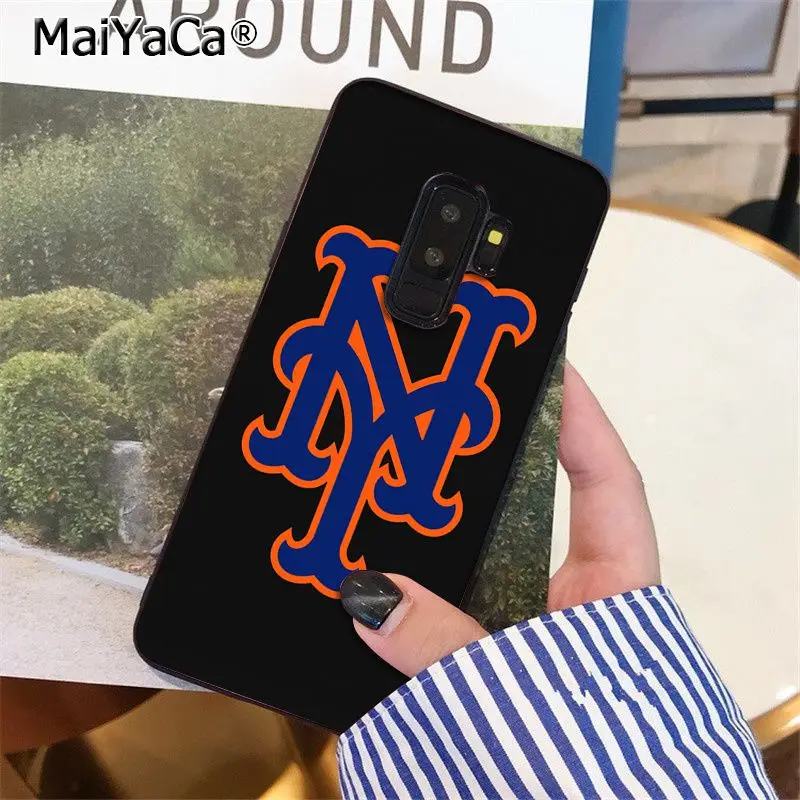 Мягкий силиконовый чехол для телефона MaiYaCa New York Mets из ТПУ Samsung S9 plus S5 S6 S6edge S6plus S7