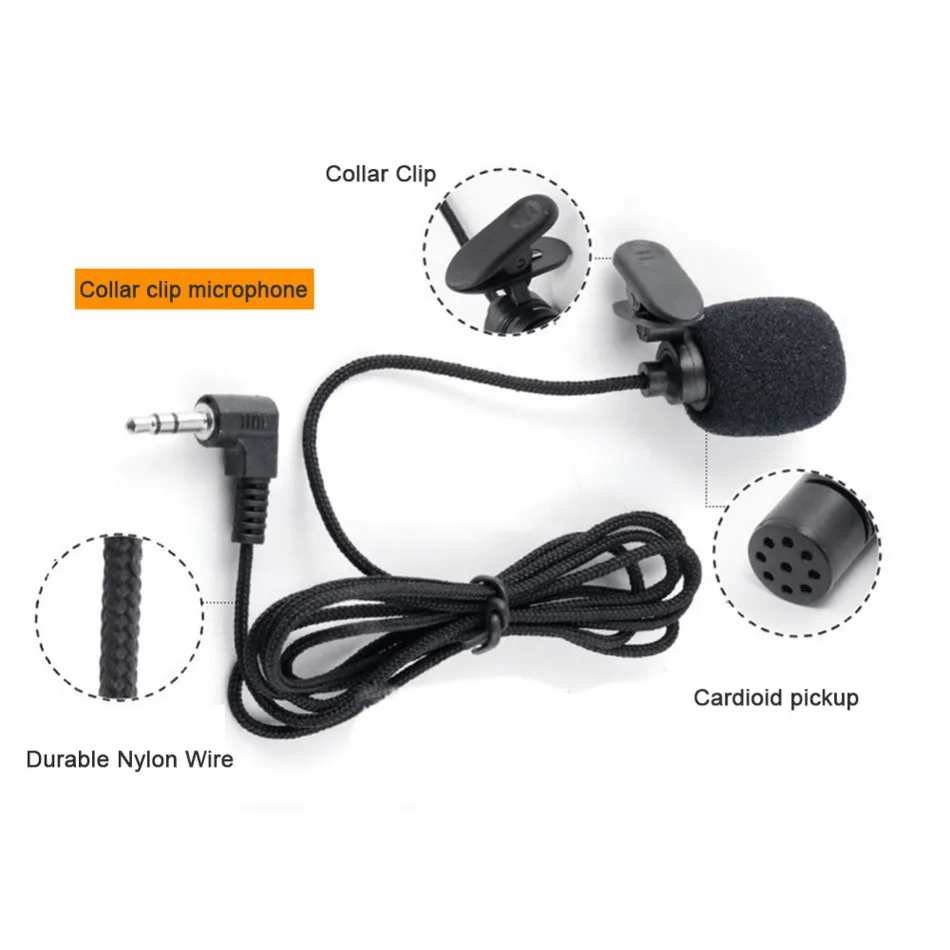 Universal Portable 3.5mm Mini Headset Microphone Lapel Lavalier Clip for Lecture Teaching Conference Guide Studio Mic | Электроника