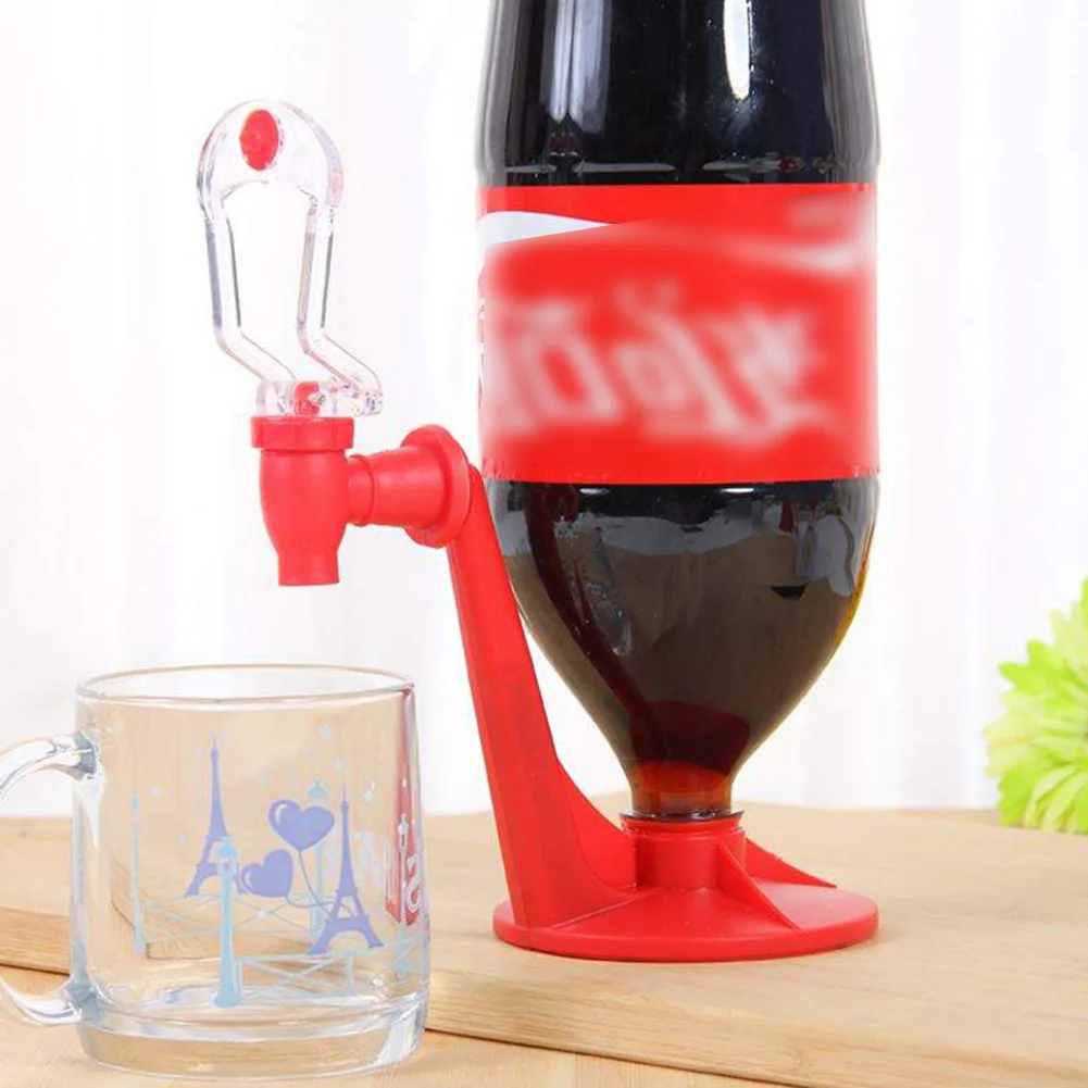 Inverted Cola Drinking Water Dispenser Manual Drink Machine Beverage Bottle Holder Party Bar Kitchen Gadgets Red Colorful |