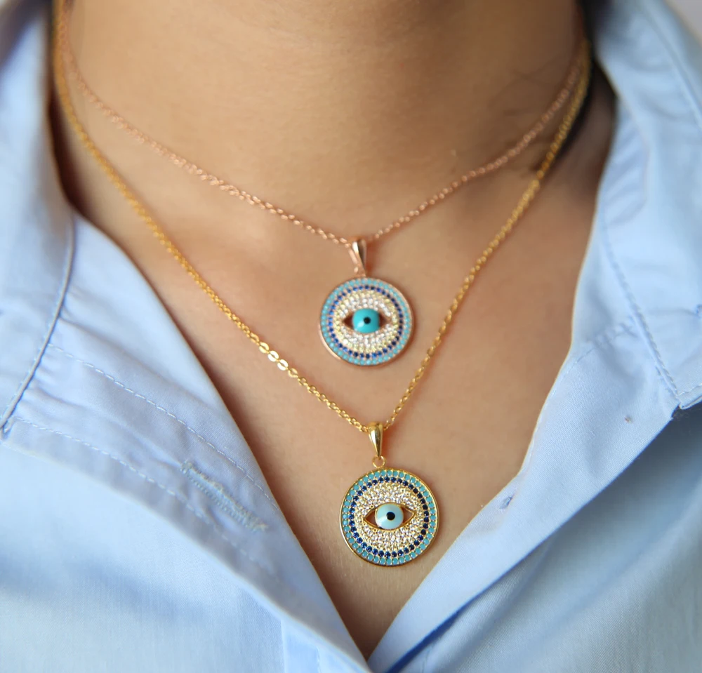 Акция 100% Стерлинговое Серебро 925 пробы много цветов голубой глаз модные турецкие