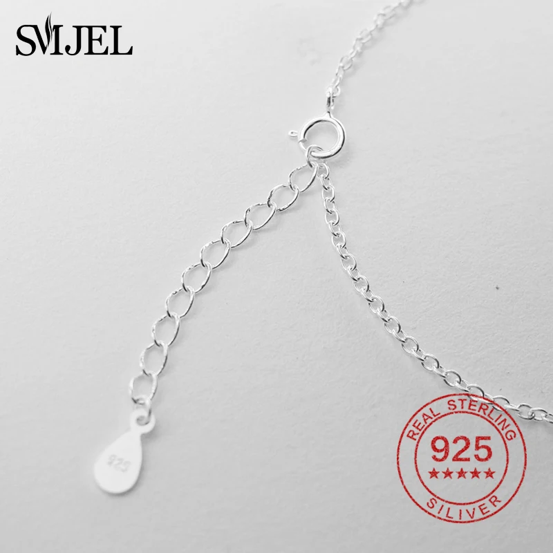 Женский браслет SMJEL из стерлингового серебра 100% пробы свадебный очаровательные