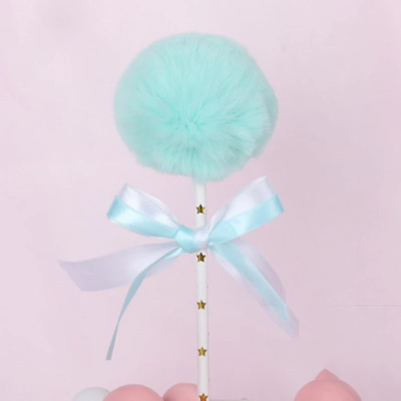 5pcs big blue ball Розовая Корона сердце Unicron торт Топпер Фигурка кролик Рождественский шар торт украшение для детского шоу Свадьба День рождения кекс tooper - Цвет: 5pcs big blue ball