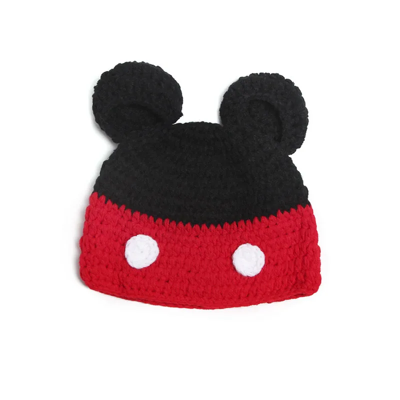 2018 Baby Christmas Hap Newborn Infant Handmade Photography Prop Hot Sale 0-6M Girls Boys Beanie Crochet Cap Knitted Santa Hat | Мать и