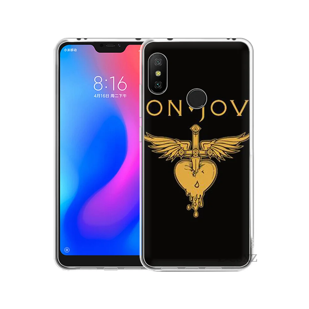Жесткий чехол Desxz для мобильного телефона Bon Jovi Rock Xiaomi Mi 5 5S 6 8 9 A1 A2 5X 6X Mix 2S F1 Lite