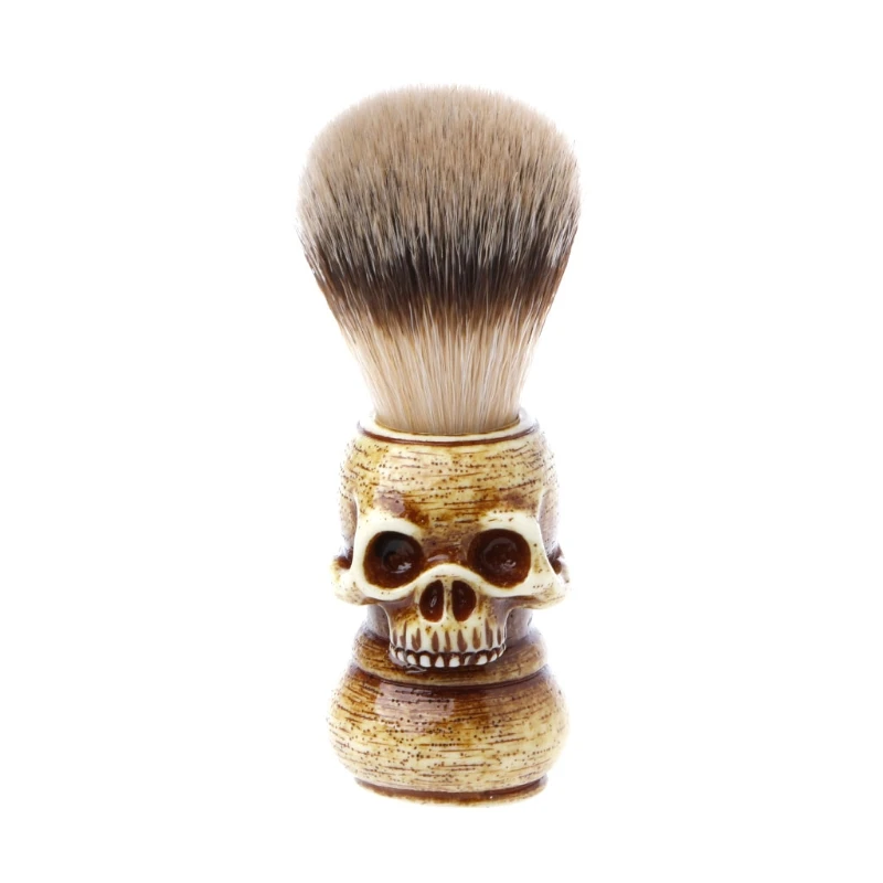 Beard Molding Щетка для бритья Badger щетиной волос череп ручной работы деревянная ручка-мужской подарок - Цвет: Beard Molding