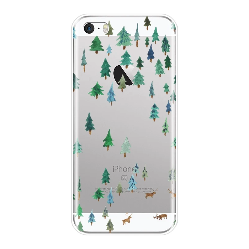 Задняя крышка для iPhone 5 5C 5S SE 4 4S unny милый олень жираф животное Kawaii абстрактный