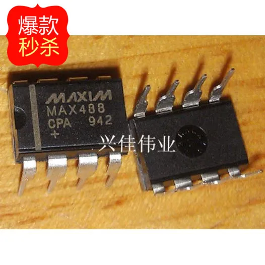 10 шт. новые MAX488 MAX488CPA DIP-8 RS485/R422 трансиверы | Автомобили и мотоциклы