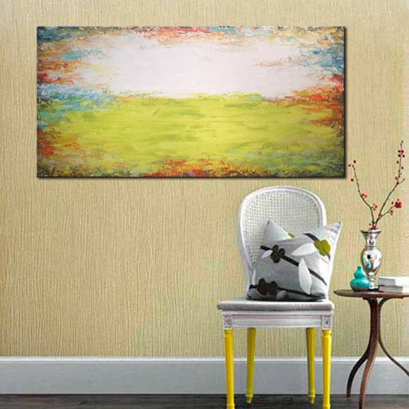 Ручная роспись Современная искусственная кожа для спальни декоративный