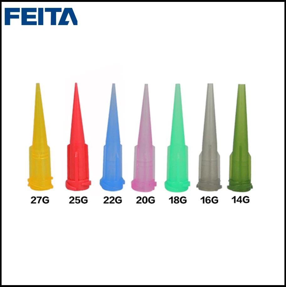 Feita 1000 шт./пакет 1/2 ''Совет Длина TT пластиковый клей иглы Советы SMT Solder PCB