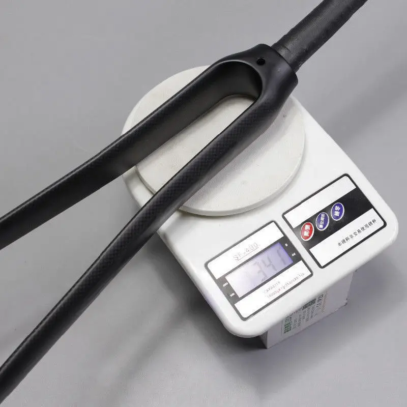 EC90 700C вилка из углеродного волокна для шоссейного велосипеда с фиксированной передачей, углеродная вилка без резьбы, прямая жесткая передняя вилка 1-1/" Superlight