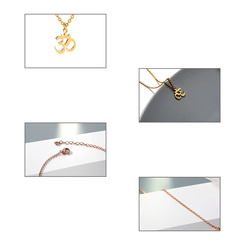 OHM Buddha Lotus Mala Yoga Necklaces Chakra OM Pendants Women Men Unisex Handmade Fashion Trendy Jewelry Lover's Christmas Gift images - 6