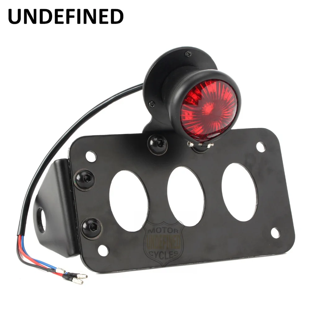 

For Harley High Class Quality Retro LED Side Rear Mount License Plate Bracket Brake Motorcycle Accessories Tail Light UNDEFINED