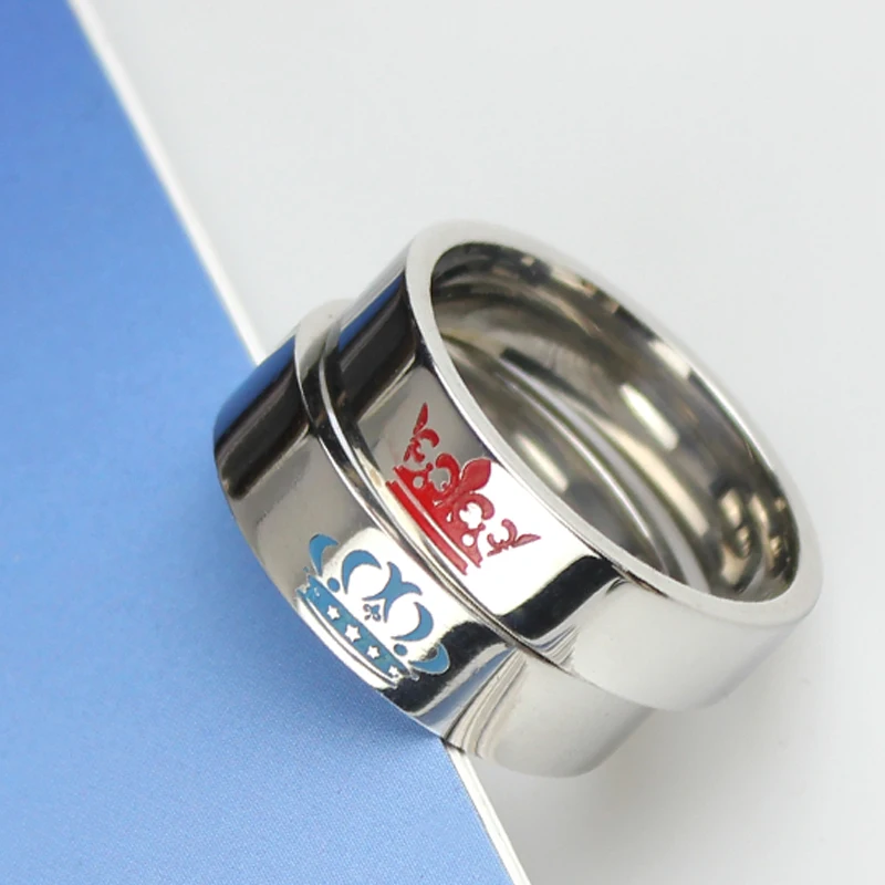 New stainless steel jewelry couple ring crown wedding men and women gifts | Украшения и аксессуары