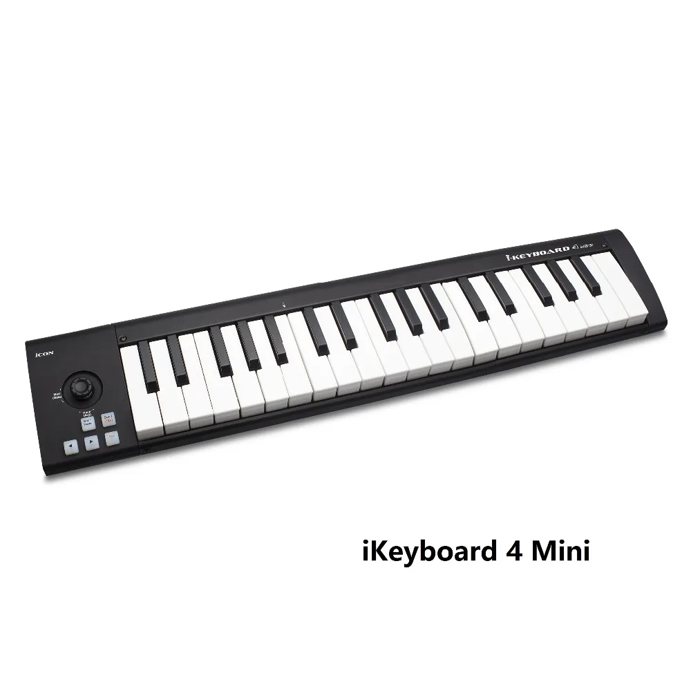 Значок iKeyboard 4 мини-37-ключ USB MIDI контроллер клавиатуры портативный миди клавиатуры проволочной оплетки