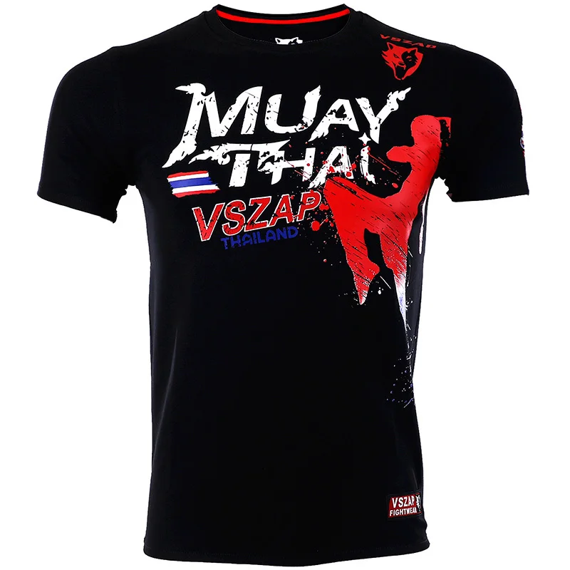 VSZAP MuayThai Bangkok 2 0 T Shirts MMA Fitness Pullover Boxing Trikots Muay Thai Jersey | Спорт и развлечения