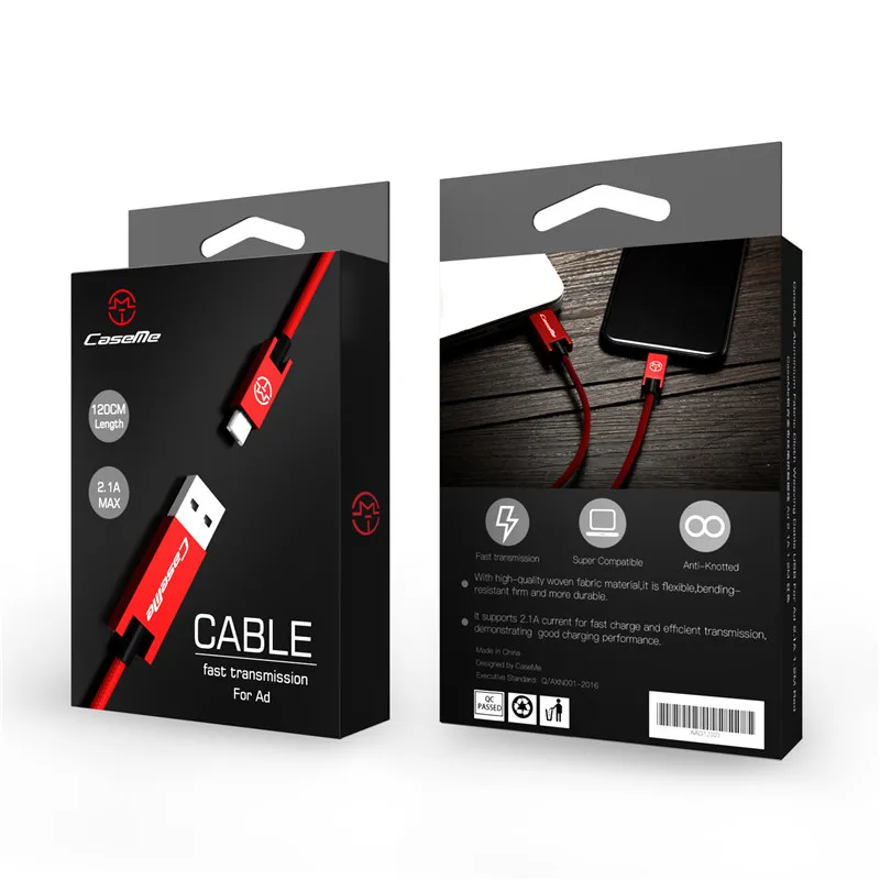 Caseme Micro USB кабель Android плетеный нейлоновый Зарядное устройство быстрая зарядка