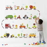 road traffic indication wall stickers for kids room children bedroom wall decals childrens gift poster mural