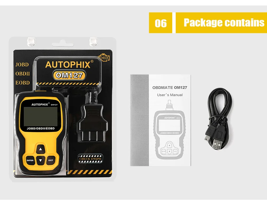 Autophix OM127 JOBD OBD2 автомобильный сканер OBD2 JOBD для Тойота Хонда японский автомобиль стираемый код ошибки читатель диагностический инструмент сканирования