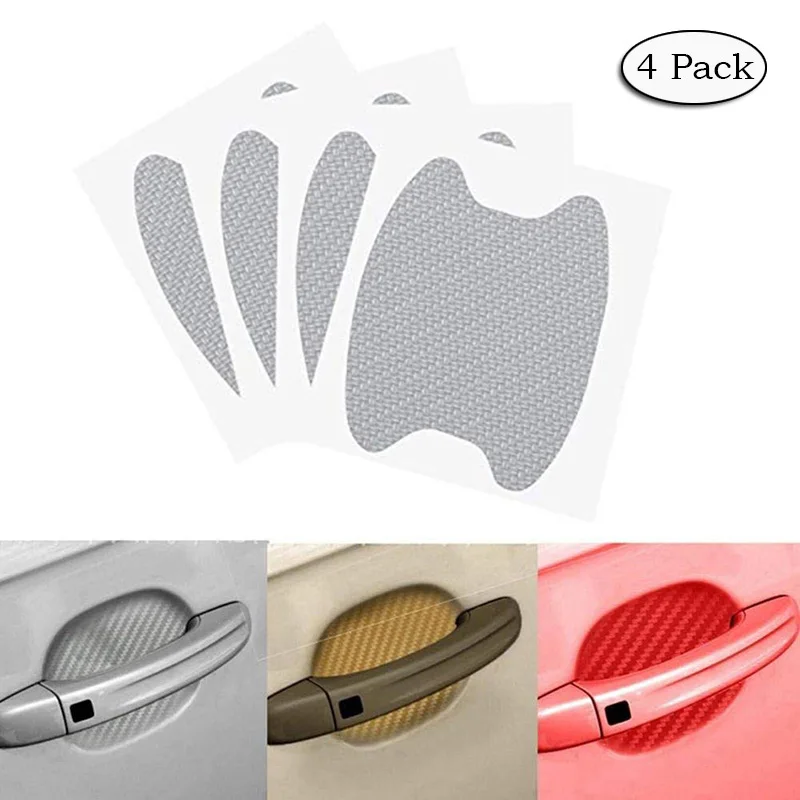 4 шт. в упаковке автомобильная ручка из углеродного волокна защита от царапин