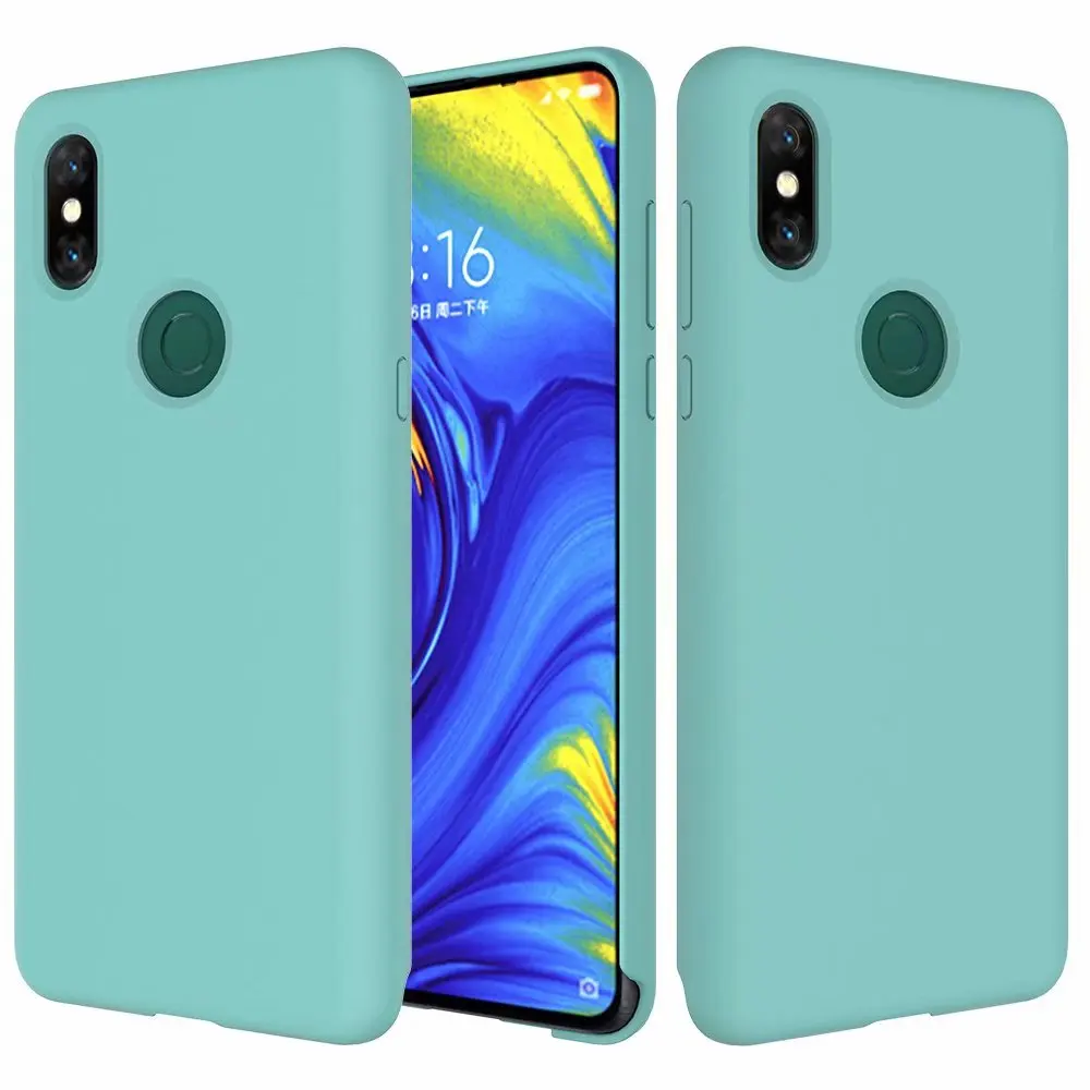 For Xiaomi Mi Mix 3 case luxury liquid silicone Skin comfortable protective Back cover for xiaomi mi mix3 phone shell |