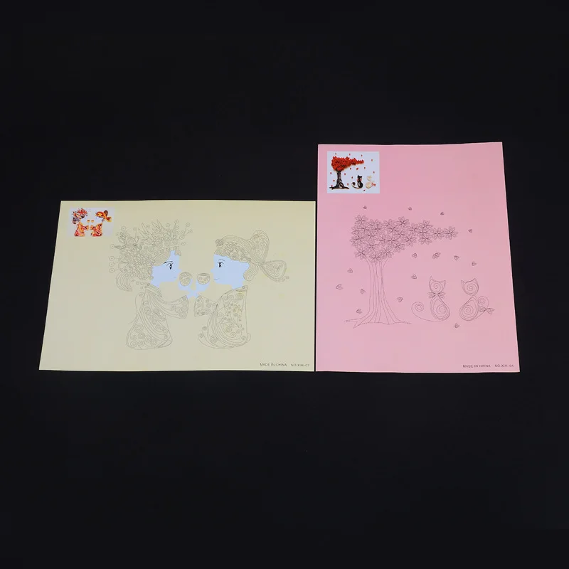 Ремесленный шаблон для самостоятельной сборки 8 шт. из бумаги заполнения