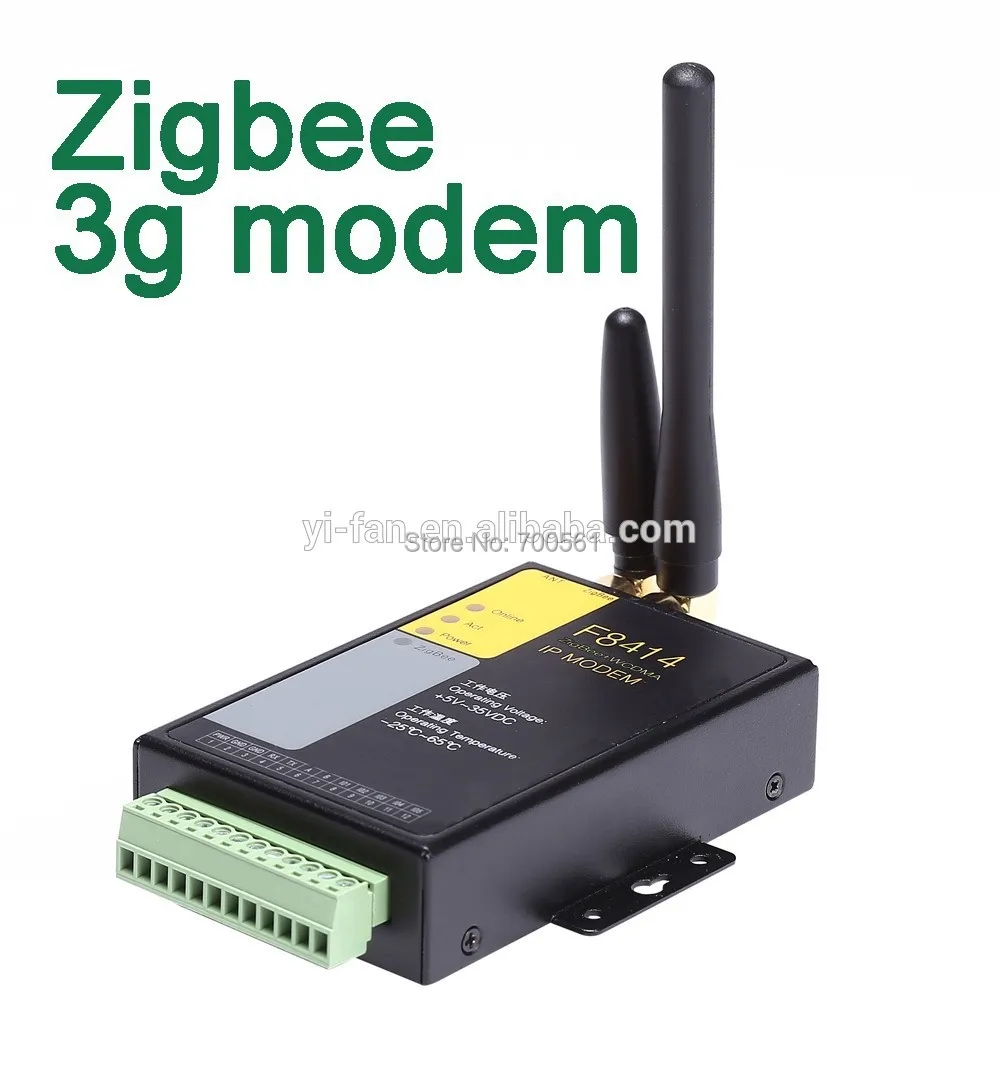 Промышленный zigbee 3g модем поддержка RS232 RS485 5 каналов IO F8414|rs485 rj11|rs485 modbusrs485 switch |