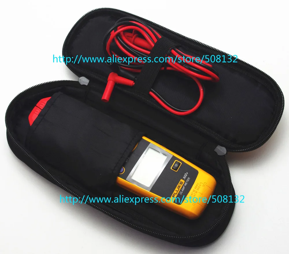 FLUKE 302 + Ручной цифровой клещи мультиметр тестер с мягкий чехол KCH16|multimeter tester|fluke