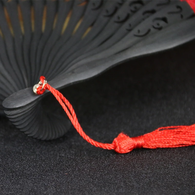 Weilong/ 2017 Free Hotline High-grade Lace Bamboo Fan Red GYS902-4 |
