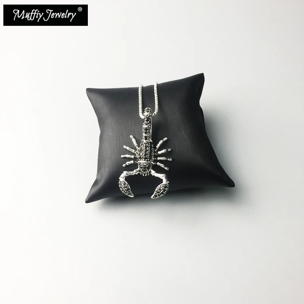 Ожерелье с подвеской в виде скорпиона Европейская мода стиле панк Rebel хорошие