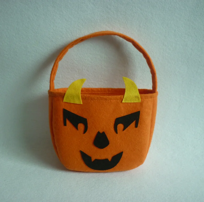 1 шт. складная сумка для Хэллоуина конфетная улыбка тыква индивидуальная