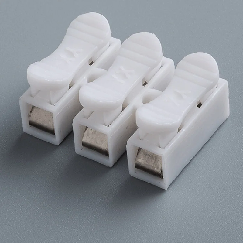 New Hot 10pcs Quick-connect Terminal CH-3 Wire Connector Row Column Push Butt LED lamps | Обустройство дома