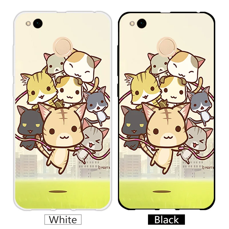 for Xiaomi Redmi 4X 4 X Case Silicone For Redmi4X xiomi 4x Black Cover 5.0 inch Phone Cute Animal Capa |
