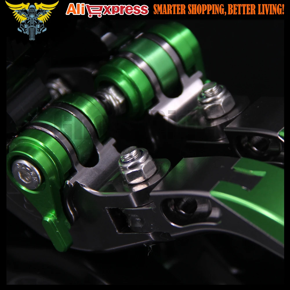 Лазерный Логотип (Ninja) CNC Складные Выдвижные рычаги тормозной муфты мотоцикла для