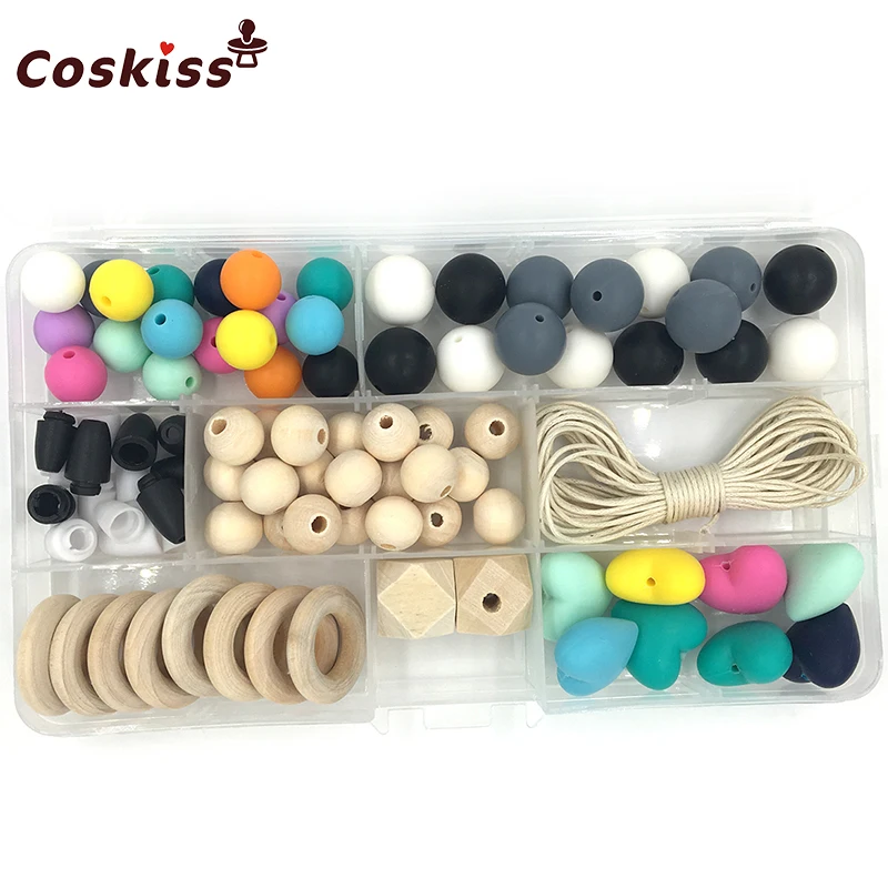 Детские игрушки для прорезывания зубов набор из силикона темных цветов