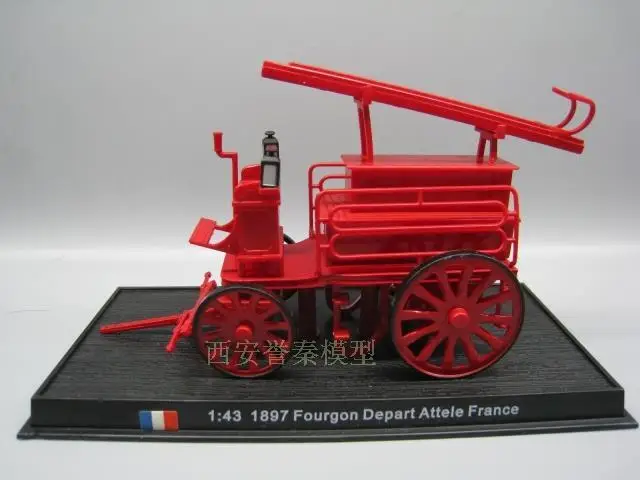AMER 1/43 масштаб 1897 FOURGON Отойдите ATTELE Франция пожарная машина литая под давлением