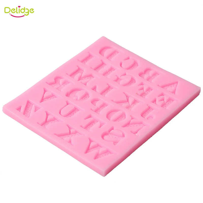 Delidge 1 шт. силиконовая форма для торта с буквами Английский алфавит помадки