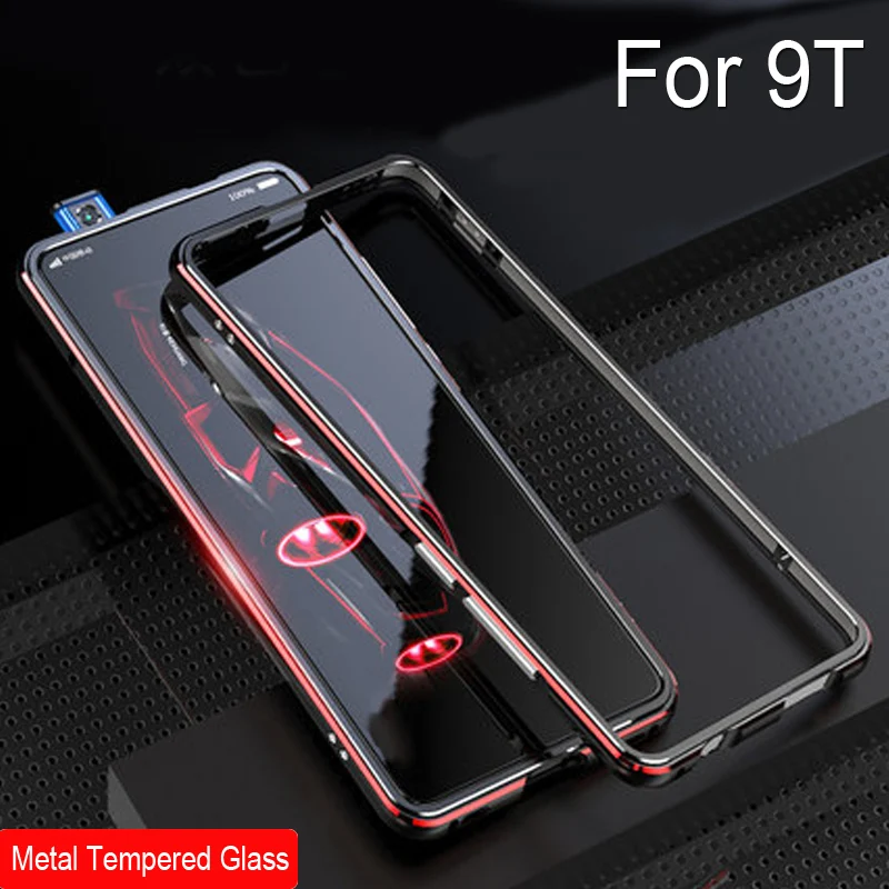 Жесткая Противоударная задняя крышка Mi9T из поликарбоната с металлической рамкой