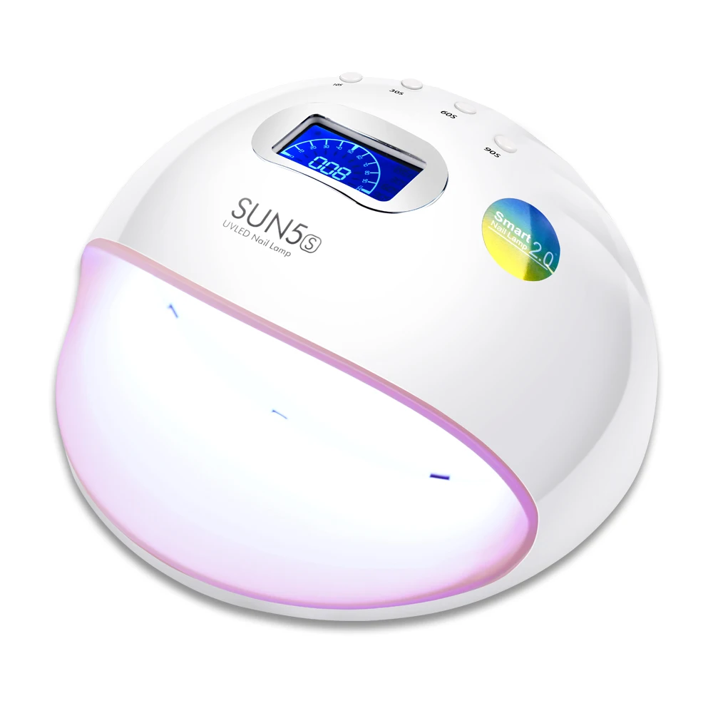 

SUN5S 72W Nail Lamp Curing For All Gel Nail Polish Manicure UV LED Dryer LCD Display Auto Sensor 10s/30s/60s/90s Timer Nail Tool