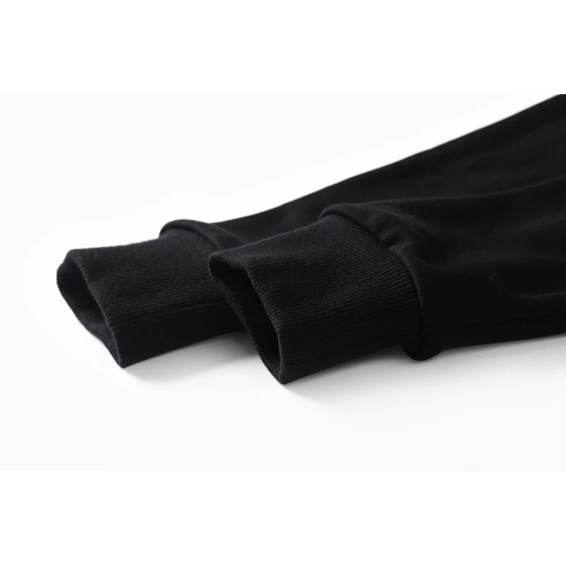 Enjeolon бренд с длинным рукавом О образным вырезом Кофты для мужчин черный Свитшот