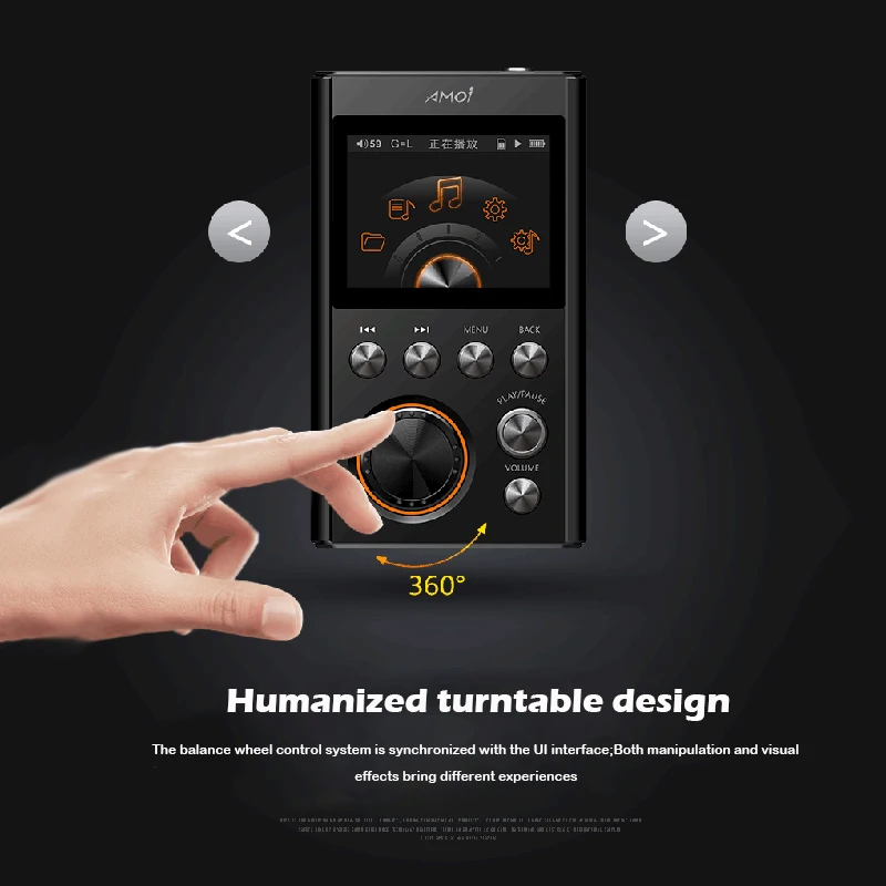 AMOI X10 MP3-плеер обновленная версия HIFI без потерь DSD музыкальный плеер MP3 спортивный