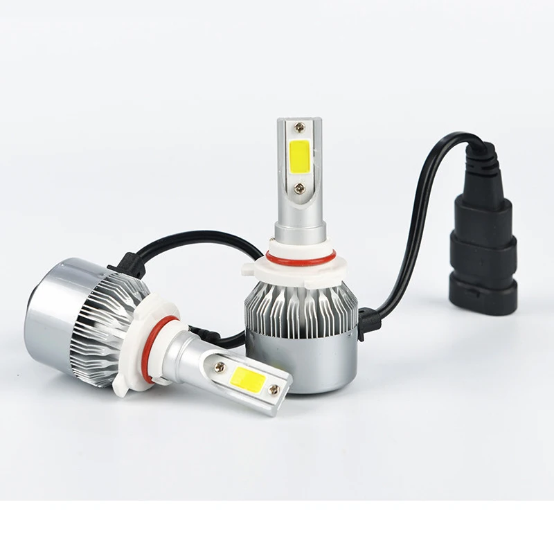 9005 светодиодные лампы для автомобильных фар H4 LED 9004 9006 9007 9012 H13 H27 880/1 2 шт. COB high Chips H7