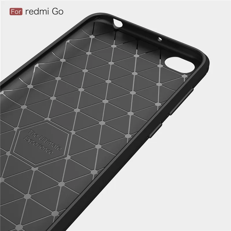 Чехол для телефона из углеродного волокна Xiaomi Redmi Go чехол мягкого ТПУ задняя